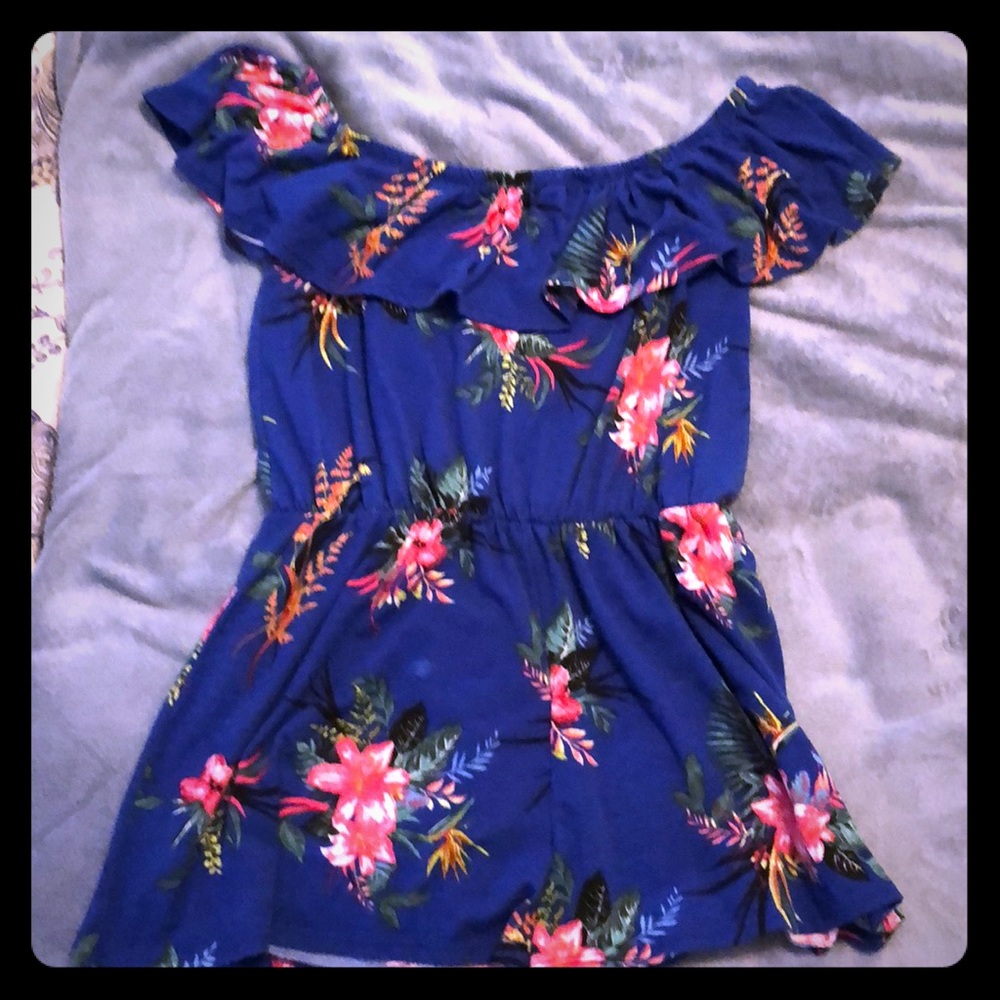 Tropical Floral Romper